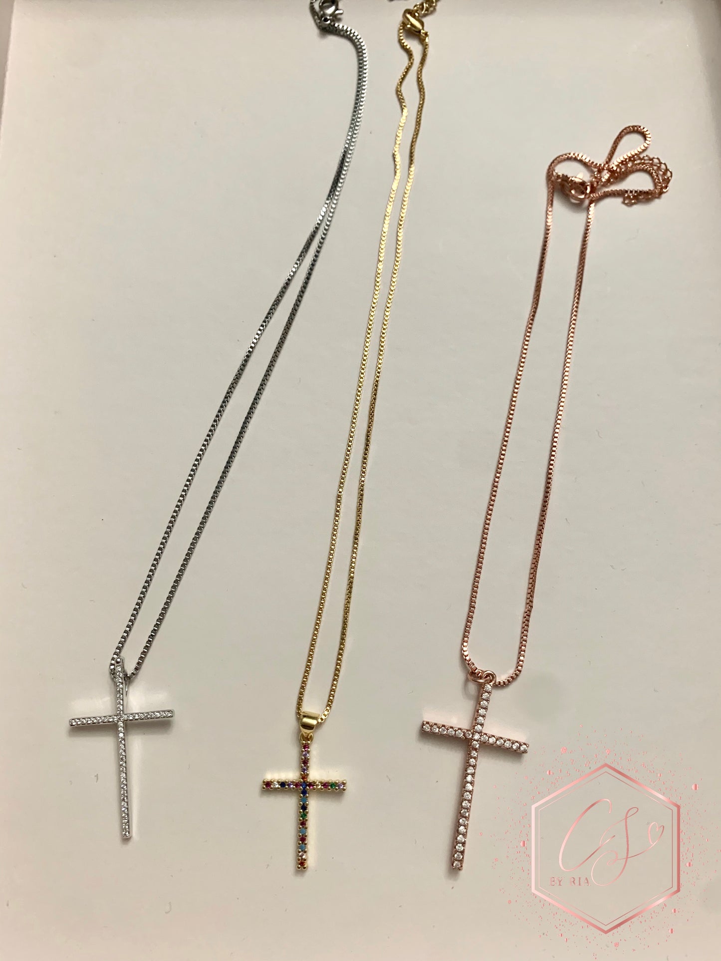 Rhinestone Classy Cross Necklace