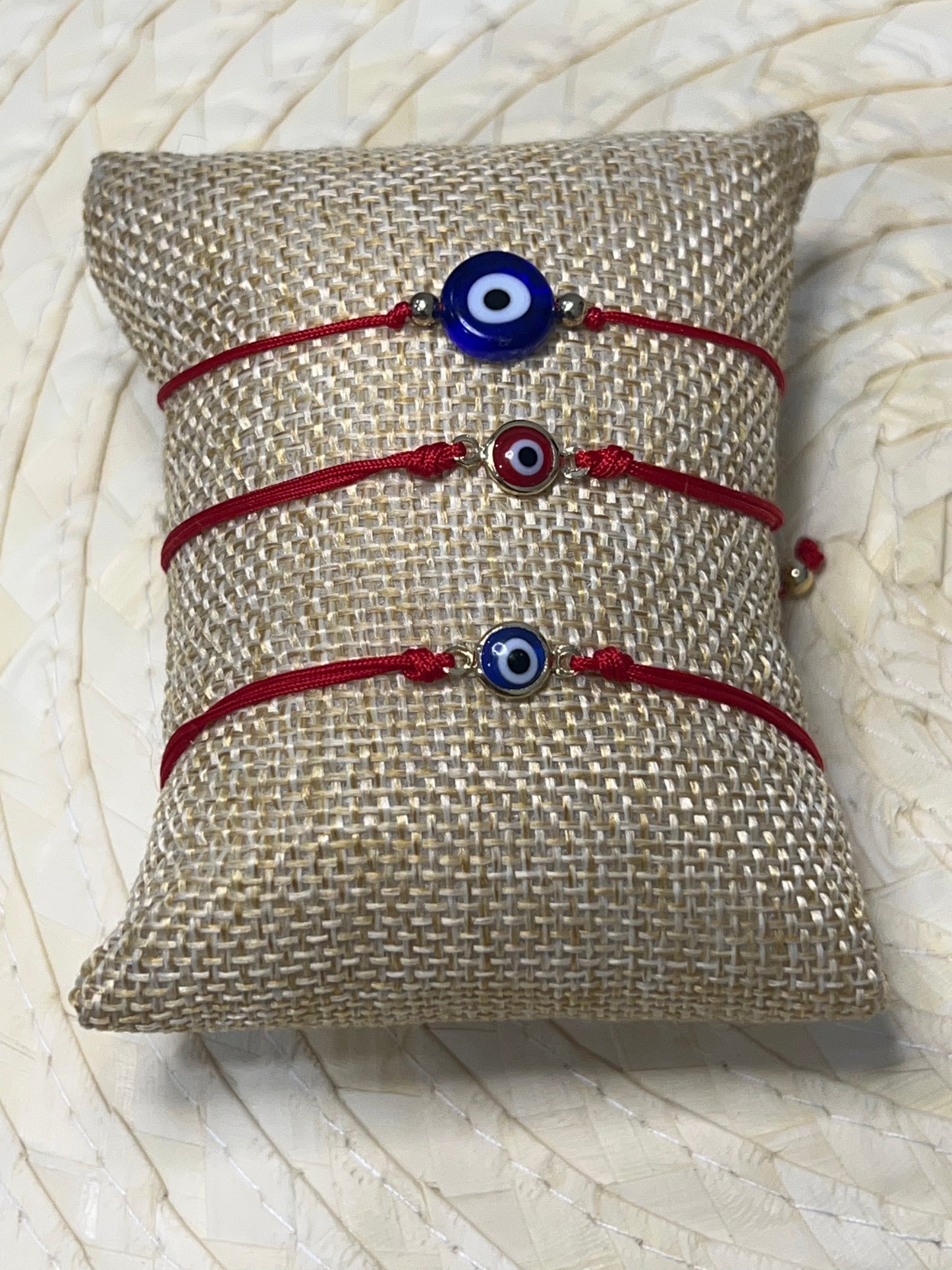 Red String Adjustable Evil Eye Bracelet