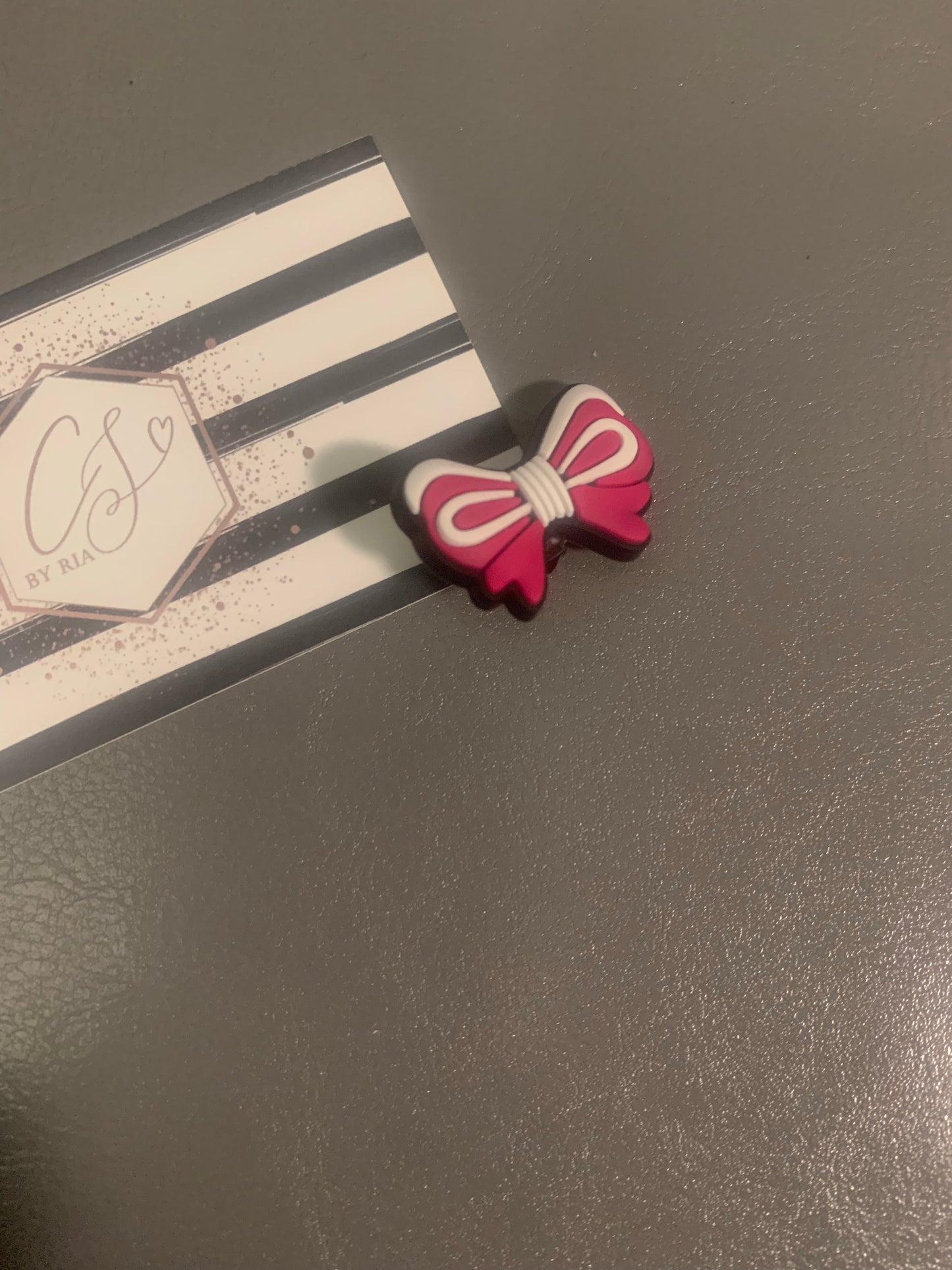 Pink Bow Croc/Shoe Charm