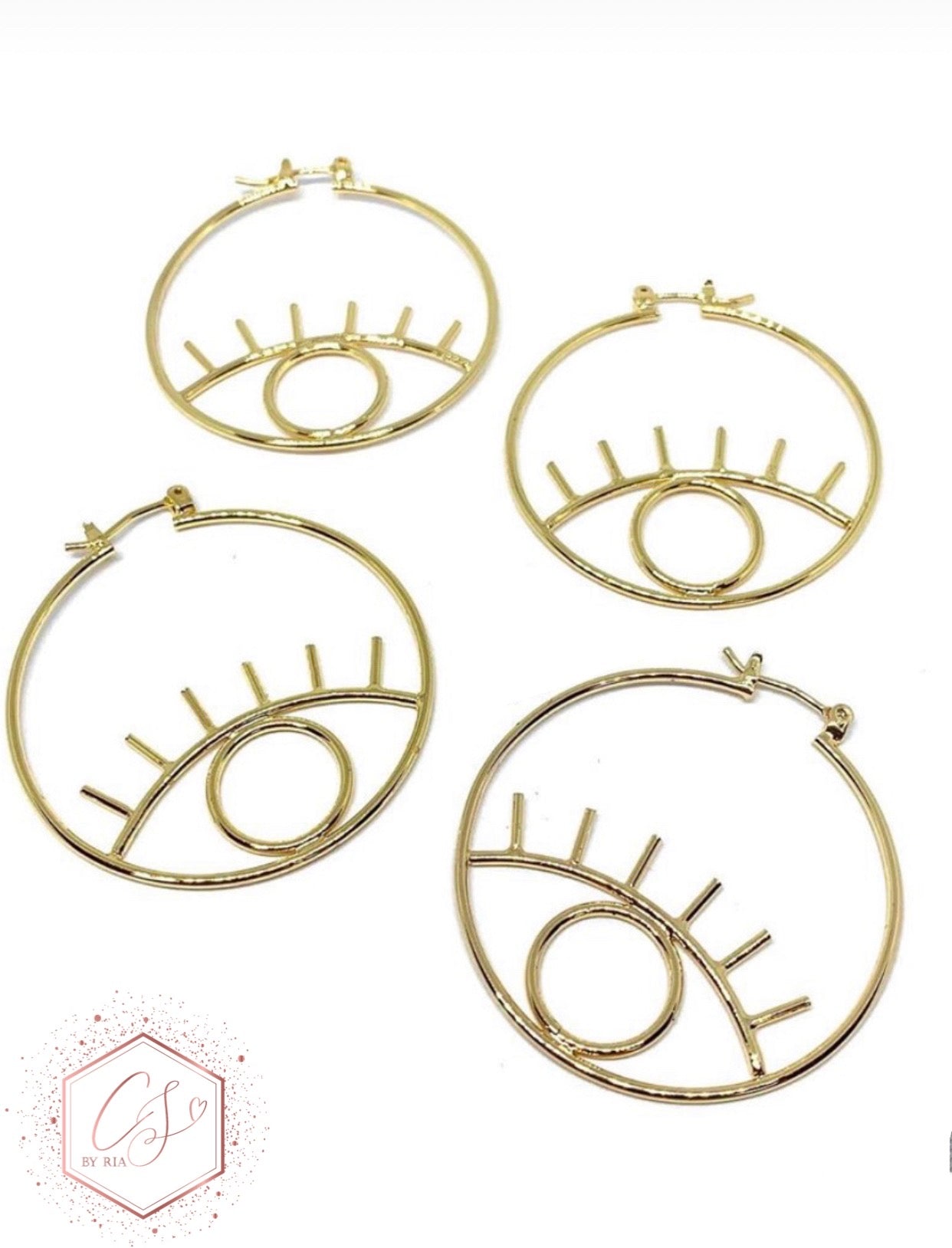 Evil Eye Hoop Earrings