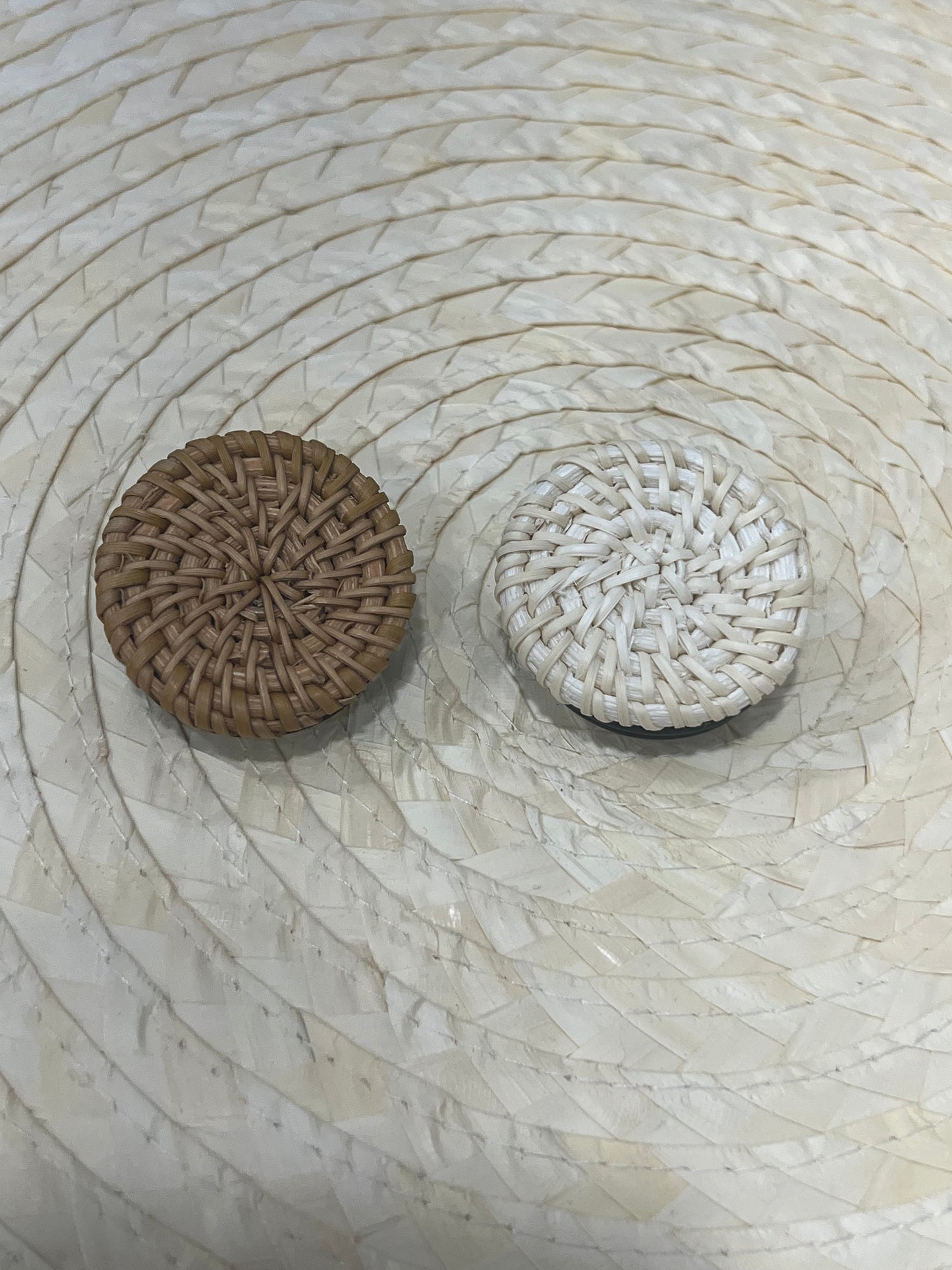 Boho Rattan Phone Grips