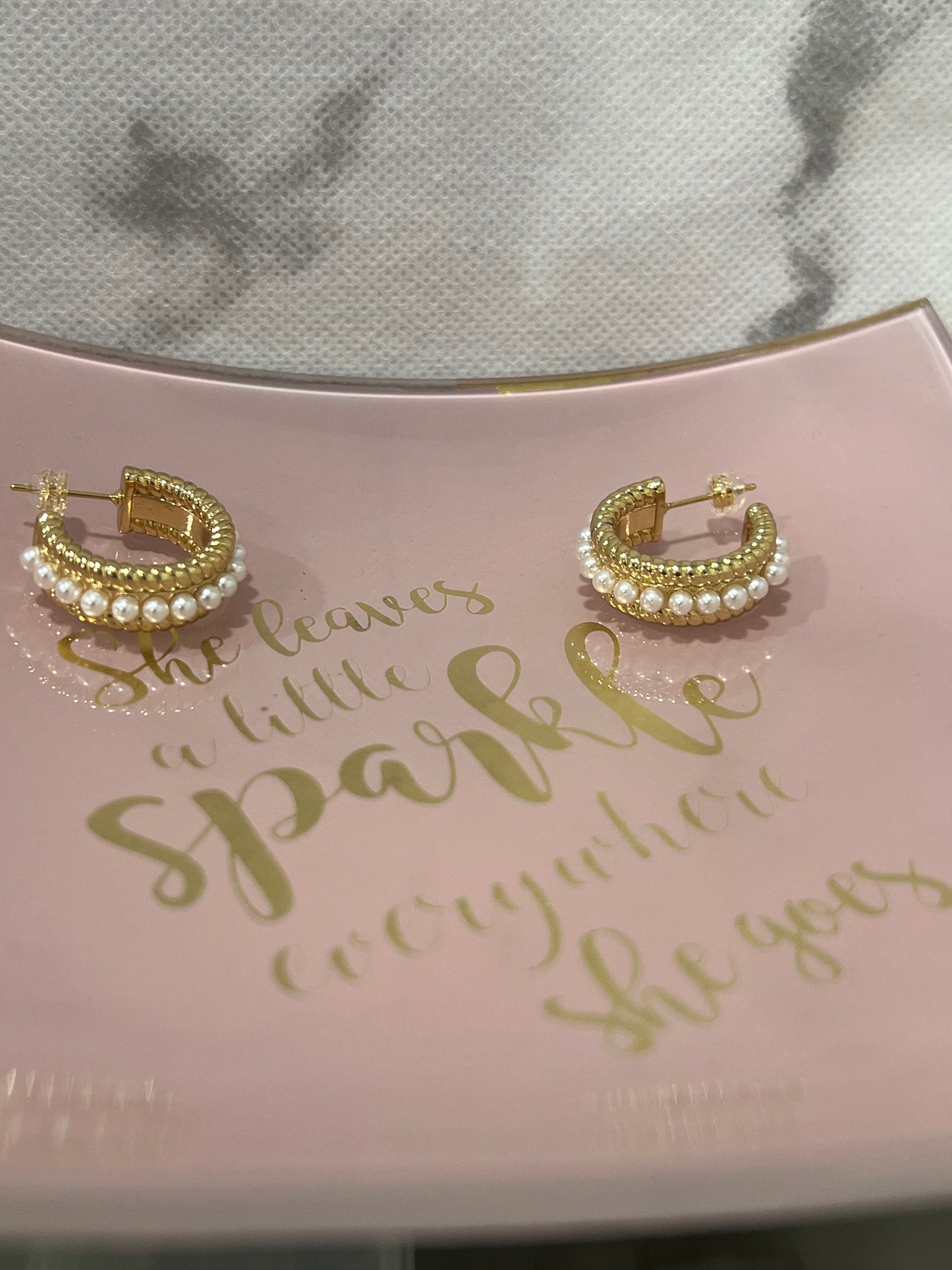 Hoop Pearls Earrings