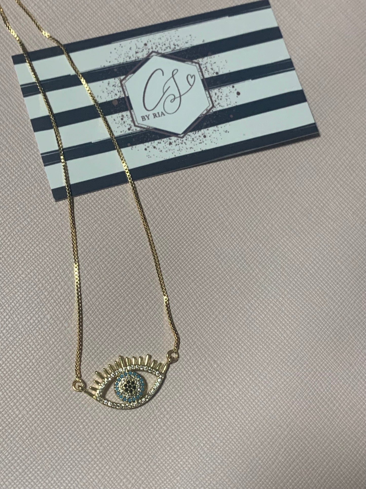 Turquoise Evil Eye Necklace and Earring Set