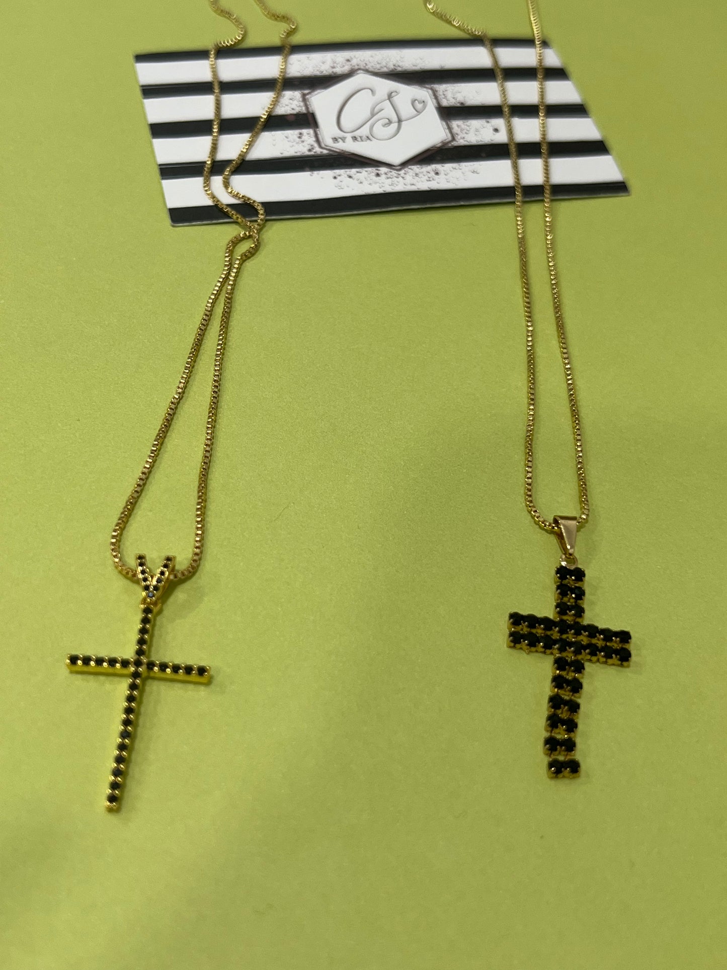 Rhinestone Classy Cross Necklace