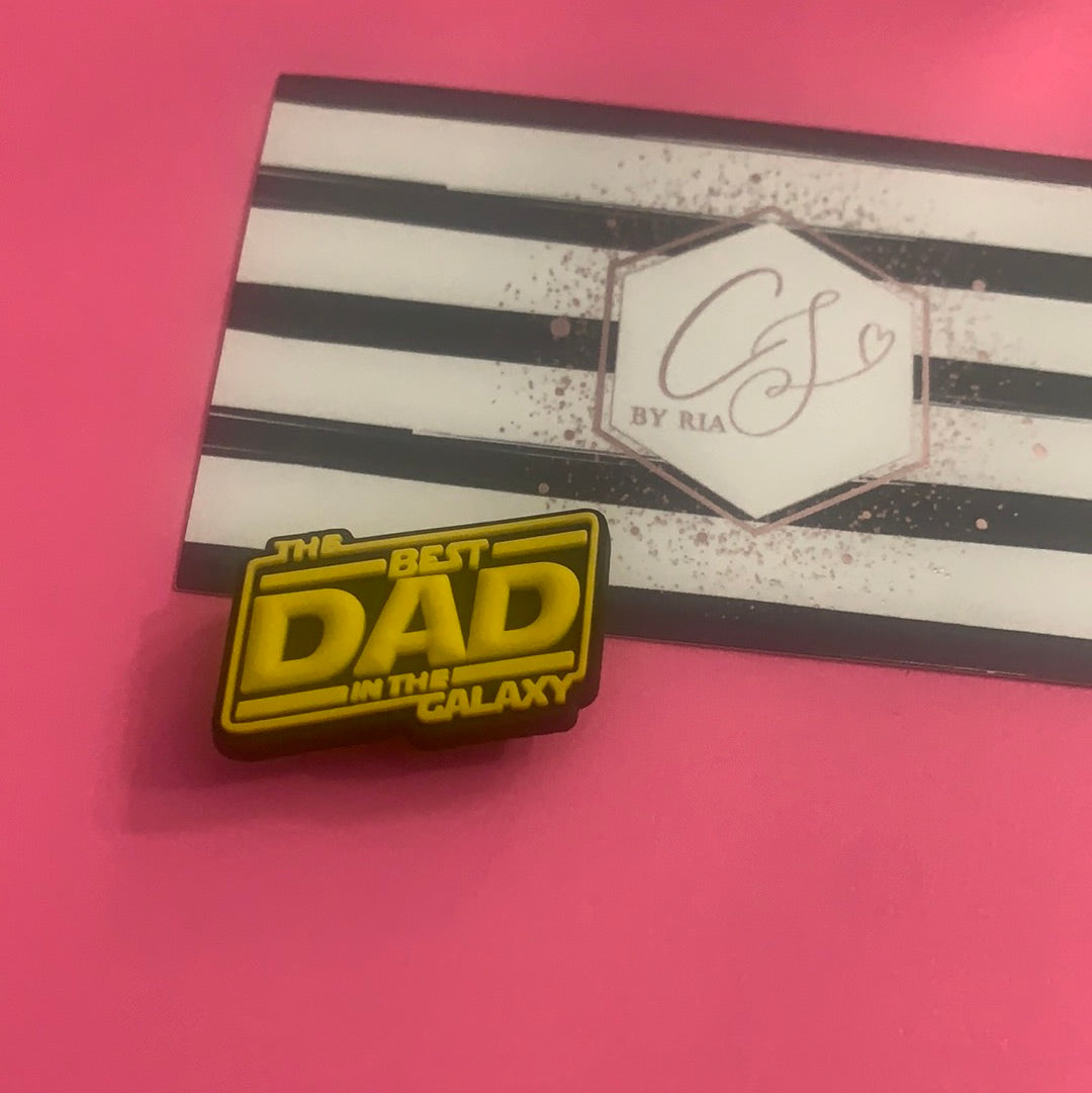 The Best Dad in the Galaxy Croc/Shoe Charm