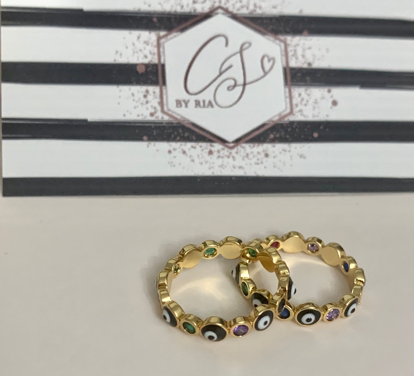 Colorful Evil Eye Ring
