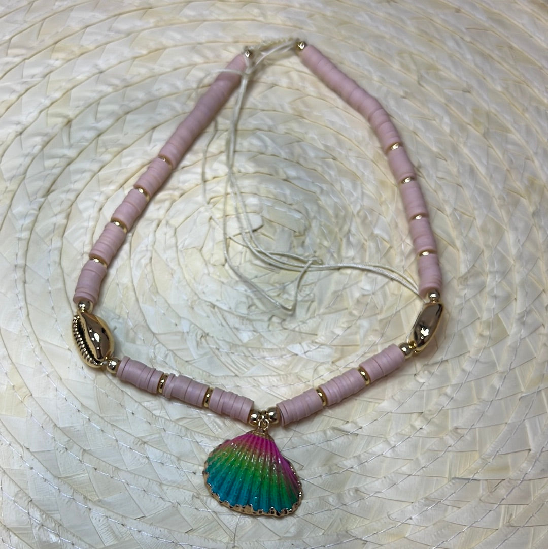She Sells Seashells by the Seashore Adjustable Necklace