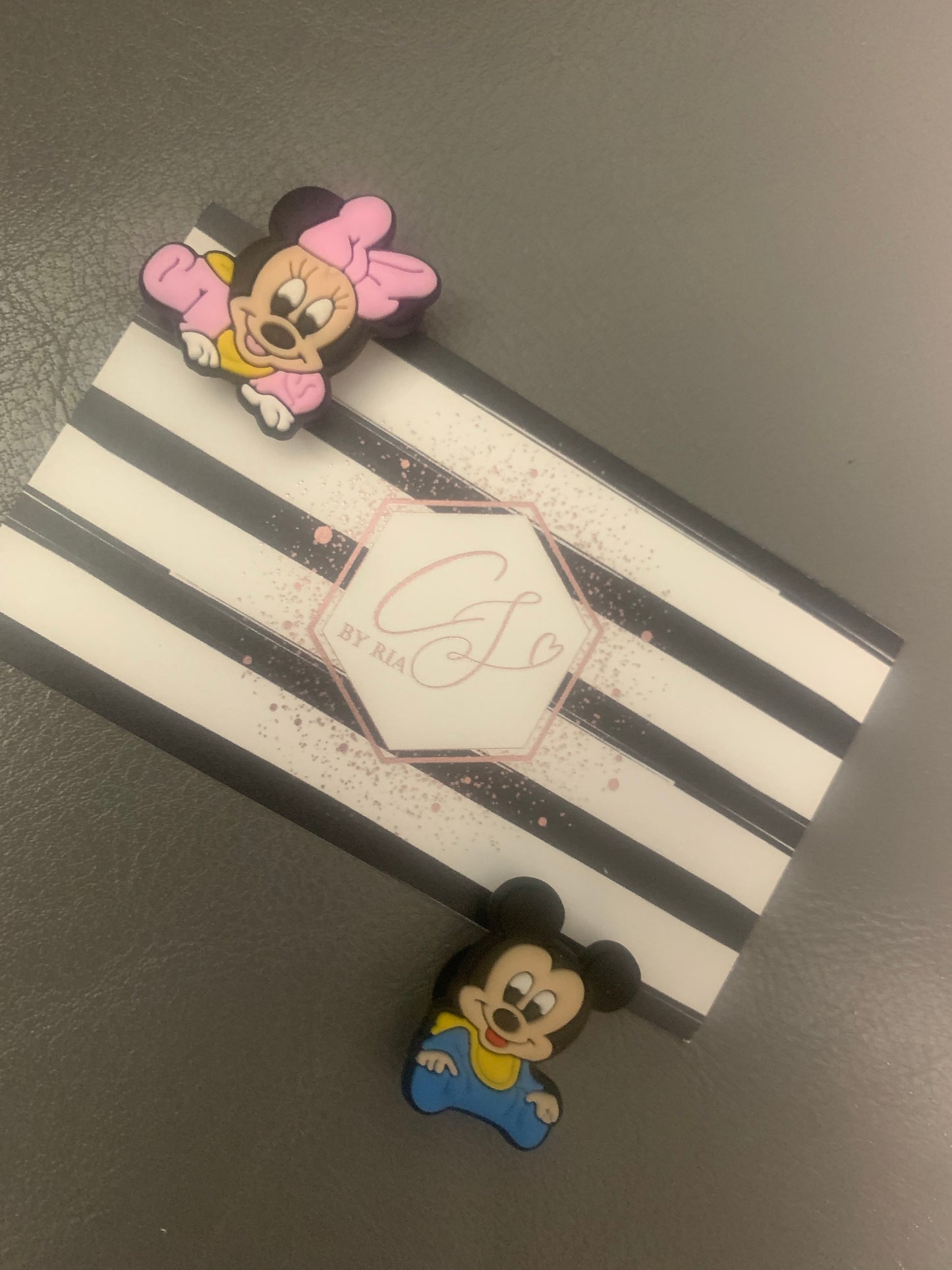 Mickey and Minnie Croc/Shoe Charm