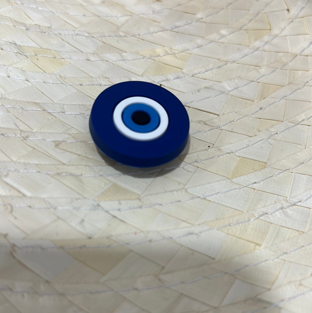 Blue Evil Eye Croc Charm