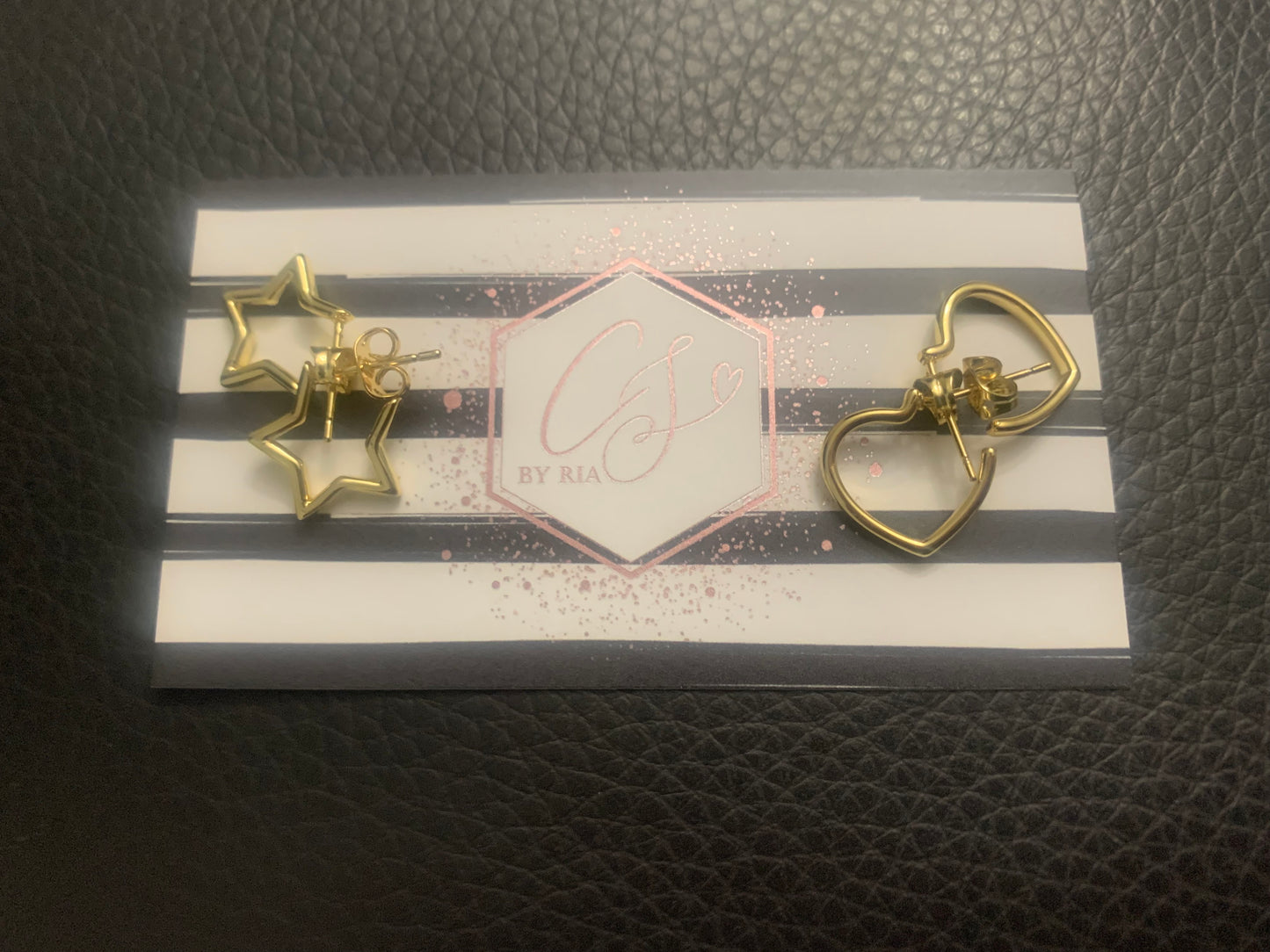Heart and Star Shaped Earrings