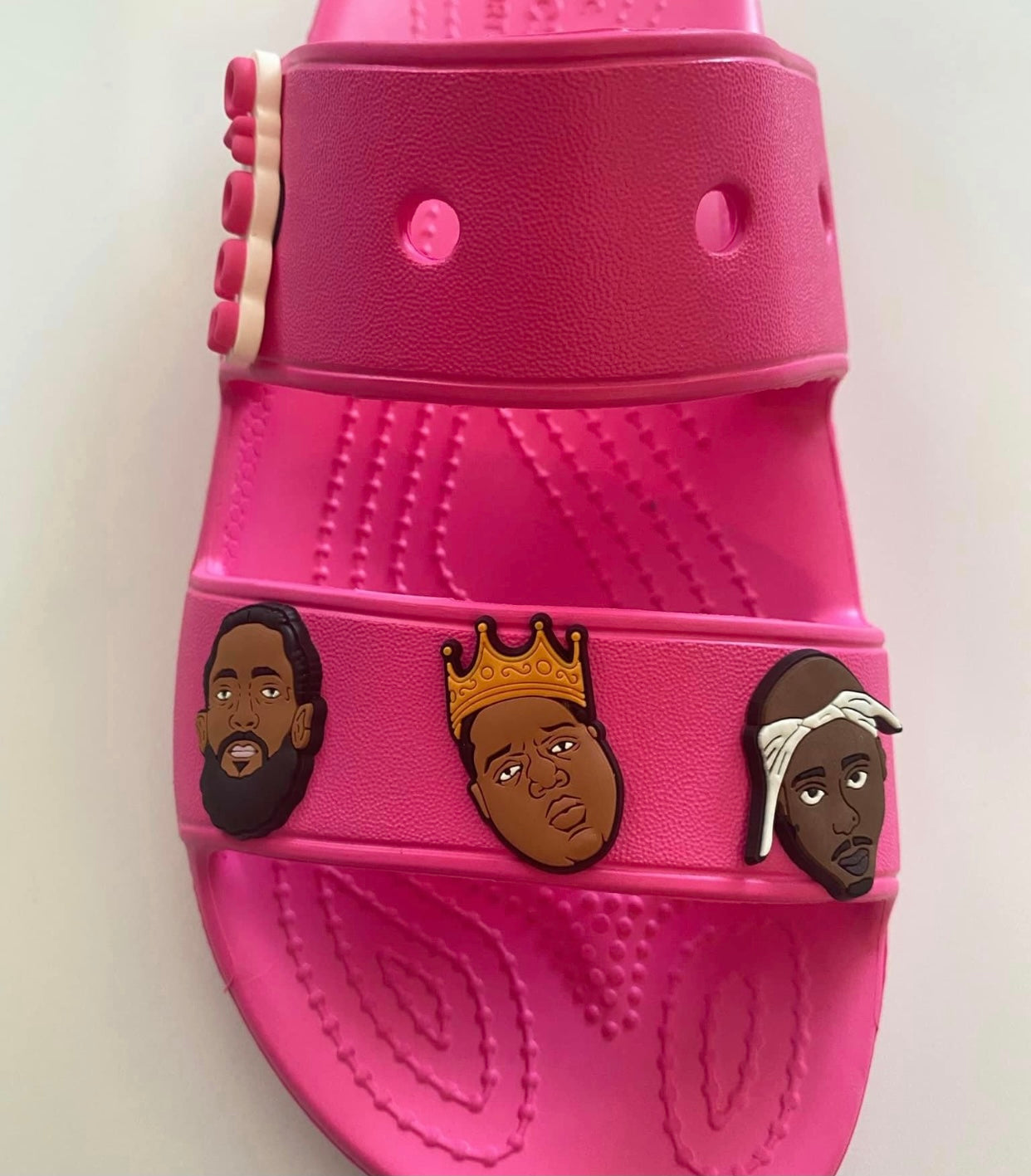 Biggie, Nipsey and Tupac Croc Charm