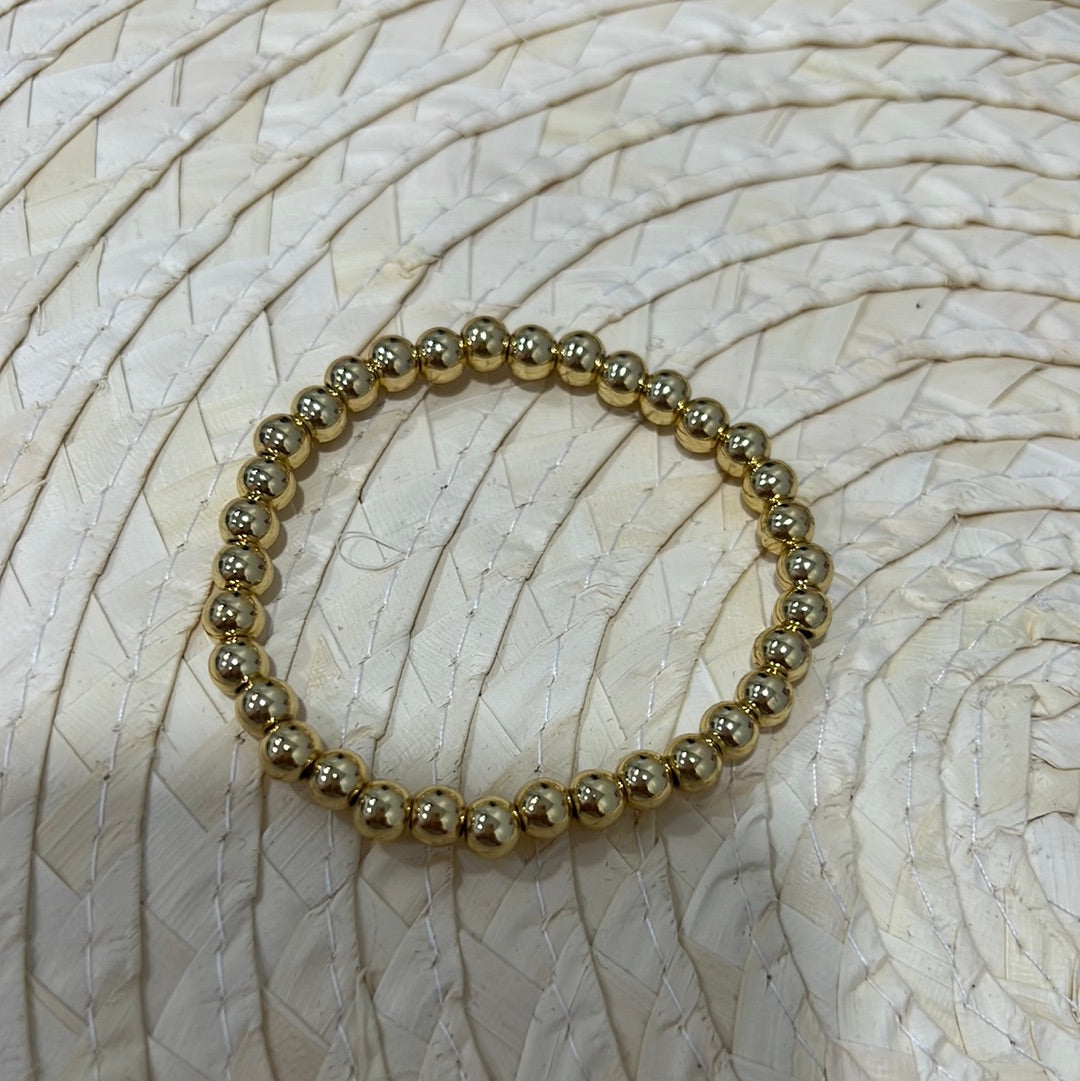 Gold Beaded Adjustable Bracelets