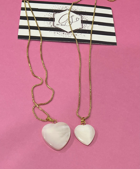 Nacar Heart Necklace