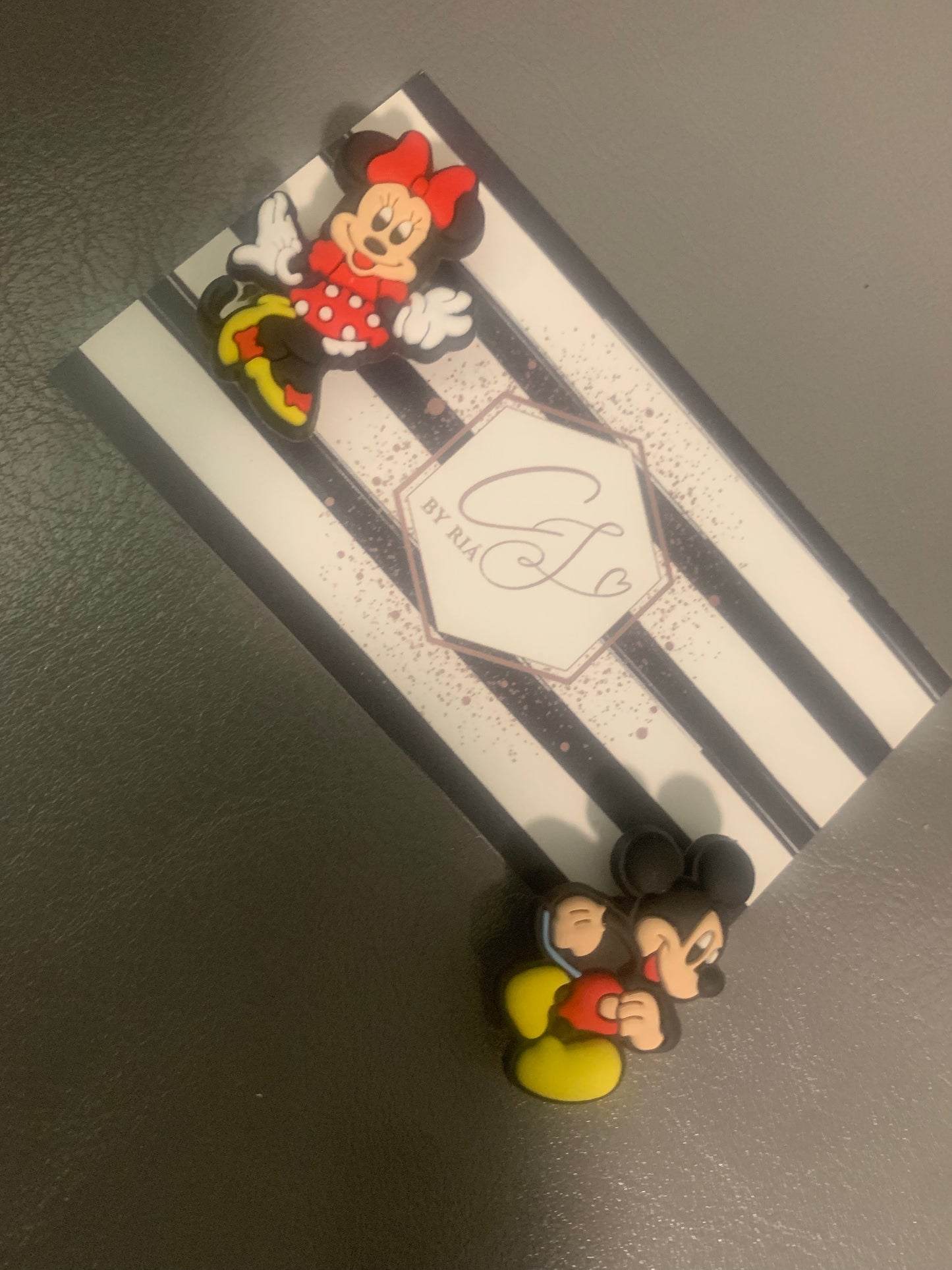 Mickey and Minnie Croc/Shoe Charm