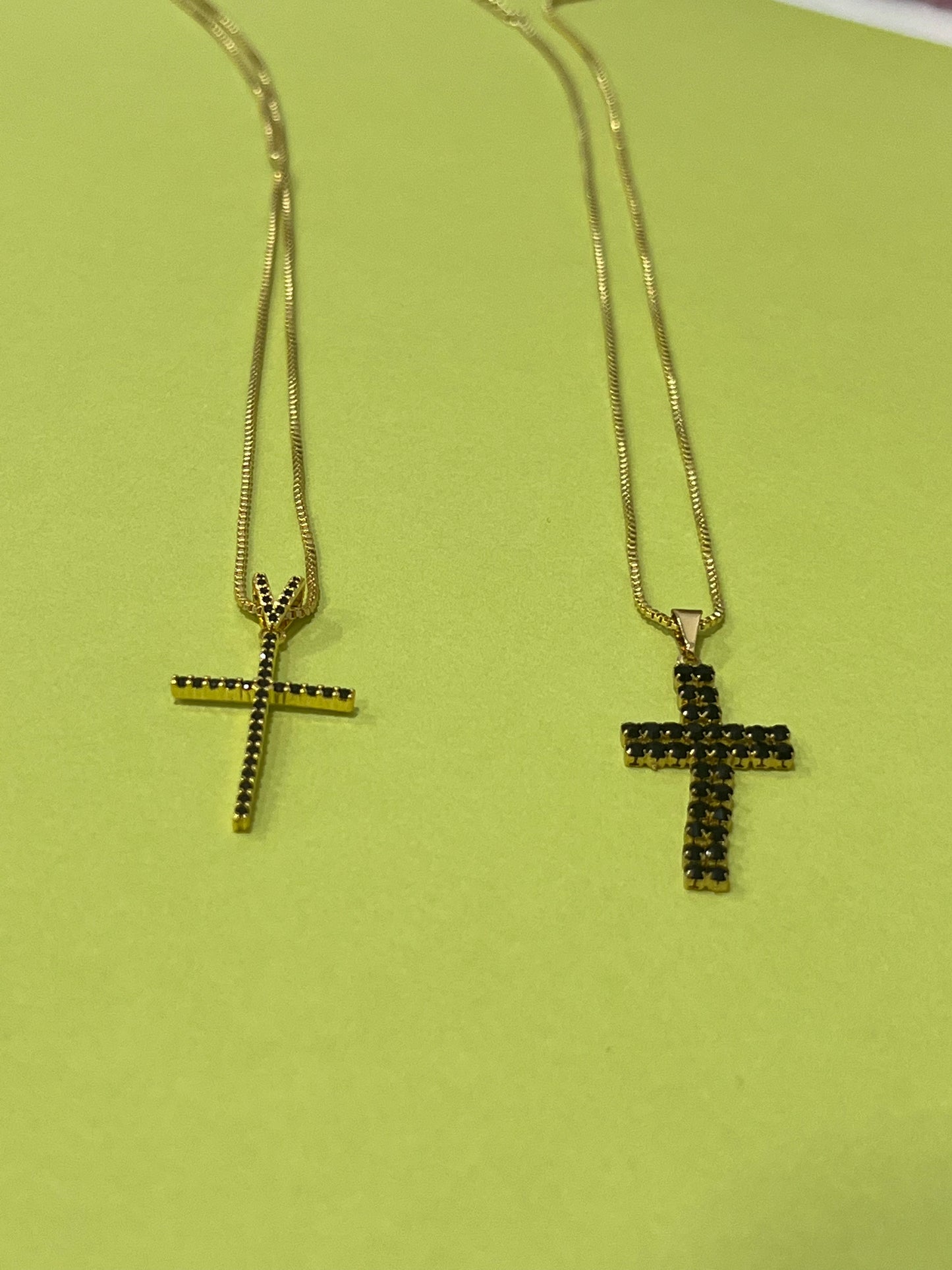 Rhinestone Classy Cross Necklace