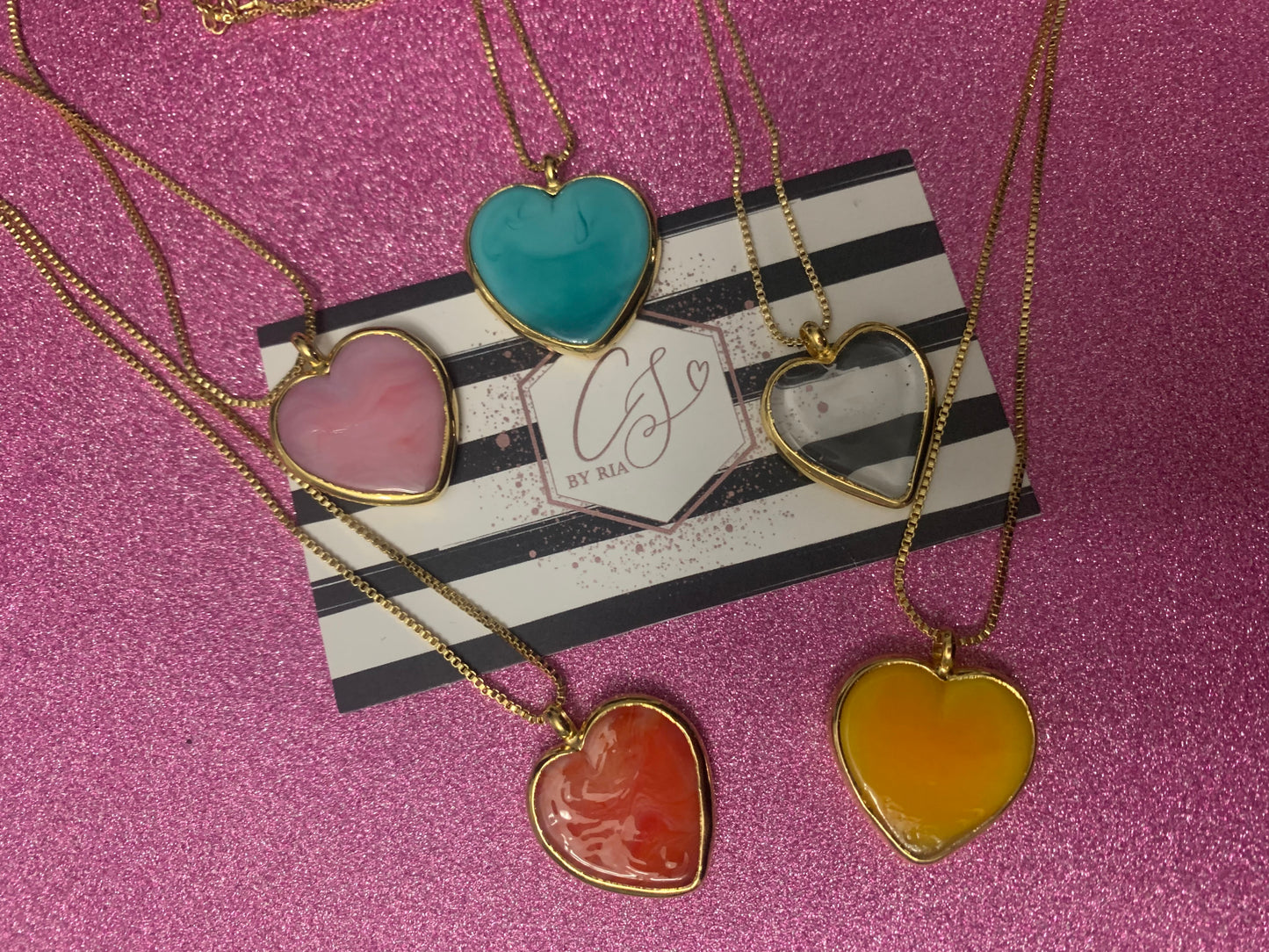 Murano Heart Pendant Necklace
